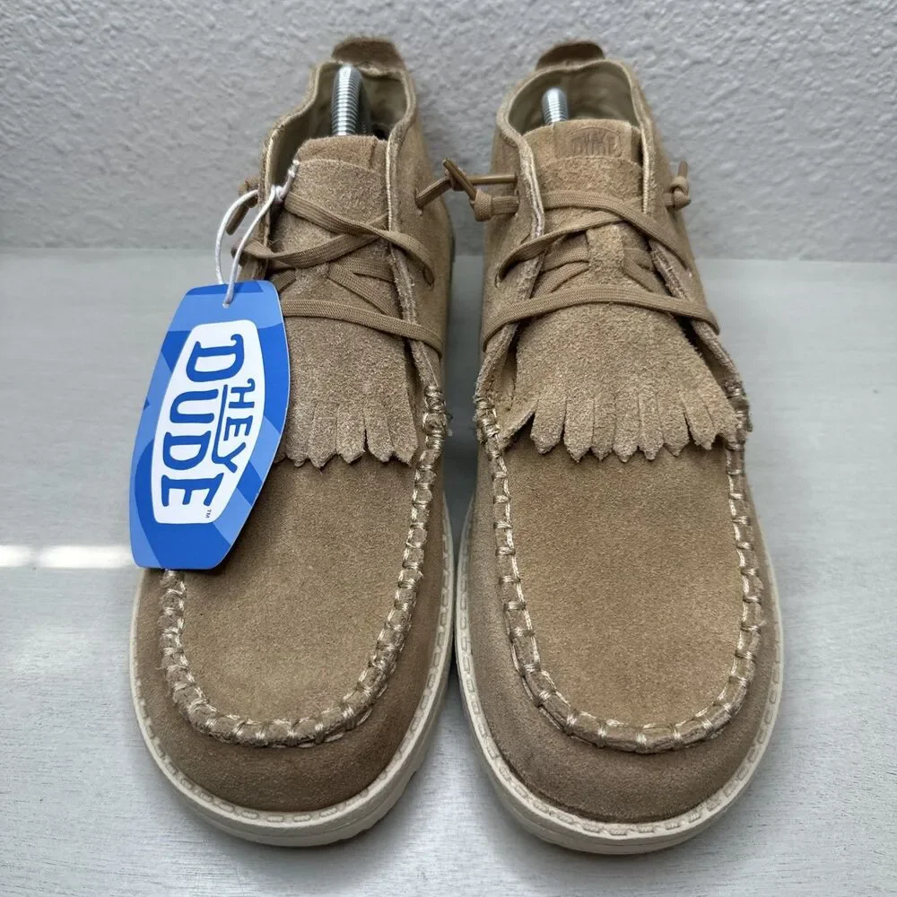 Hey Dude Wendy Mid Elevated Chestnut Ankle Booties Women’s Size 12